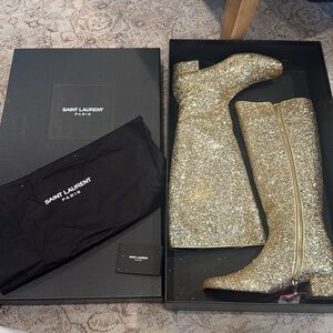 Saint Laurent GLITTER BOOTS